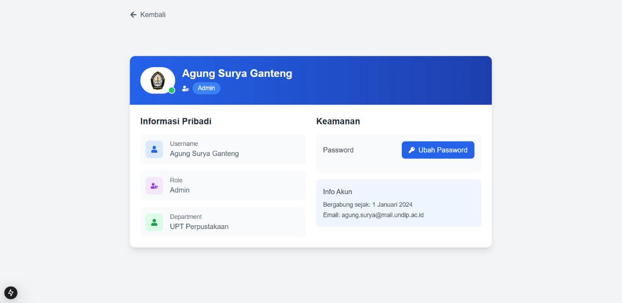 Thumbnail Sistem Peminjaman Ruangan UPT Perpustakaan UNDIP